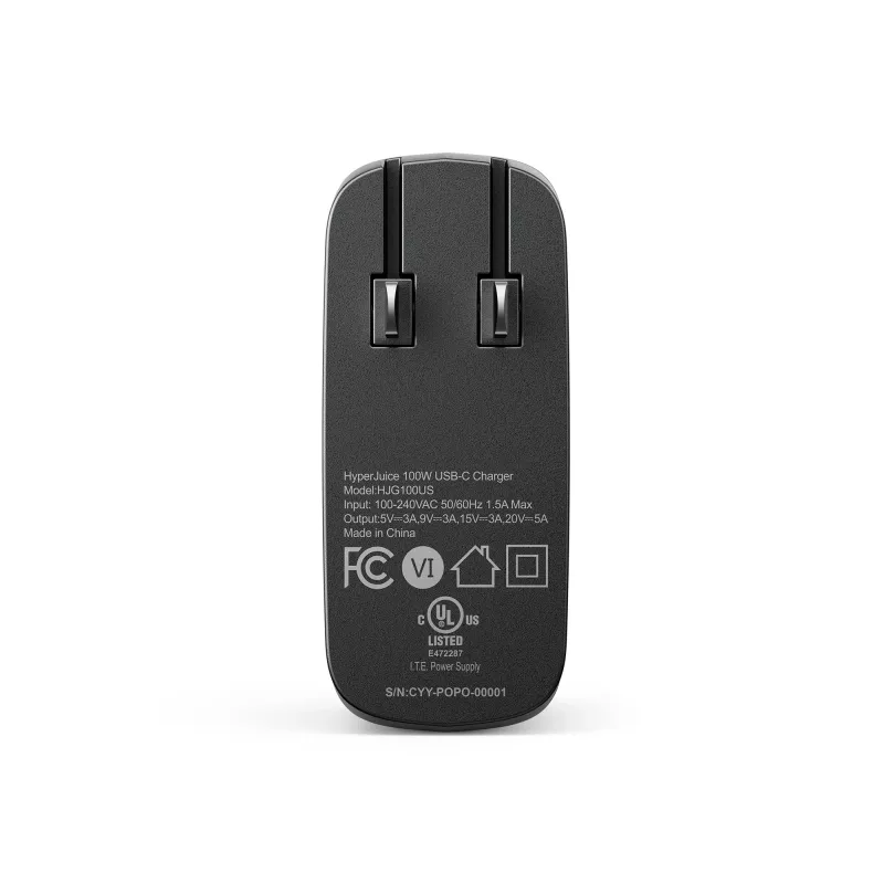 TARGUS 100W GaN AC nabíjačka pre notebook, smartfón, tablet – 1× USB-C, 2 m kábel, čierna