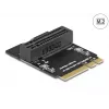 Adaptér M.2 Key A+E samec na Key M slot zahnutý s držiakom DeLOCK 64137