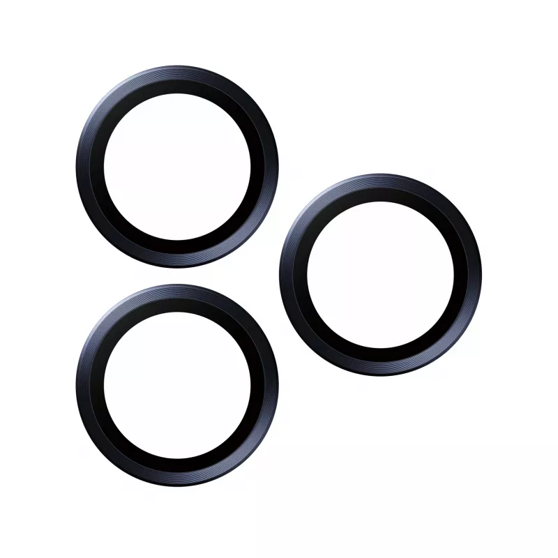 PanzerGlass Hoops ochrana kamery iPhone 15 Pro 15 Pro Max modrá titánium odolná proti poškriabaniu nárazuvzdorná