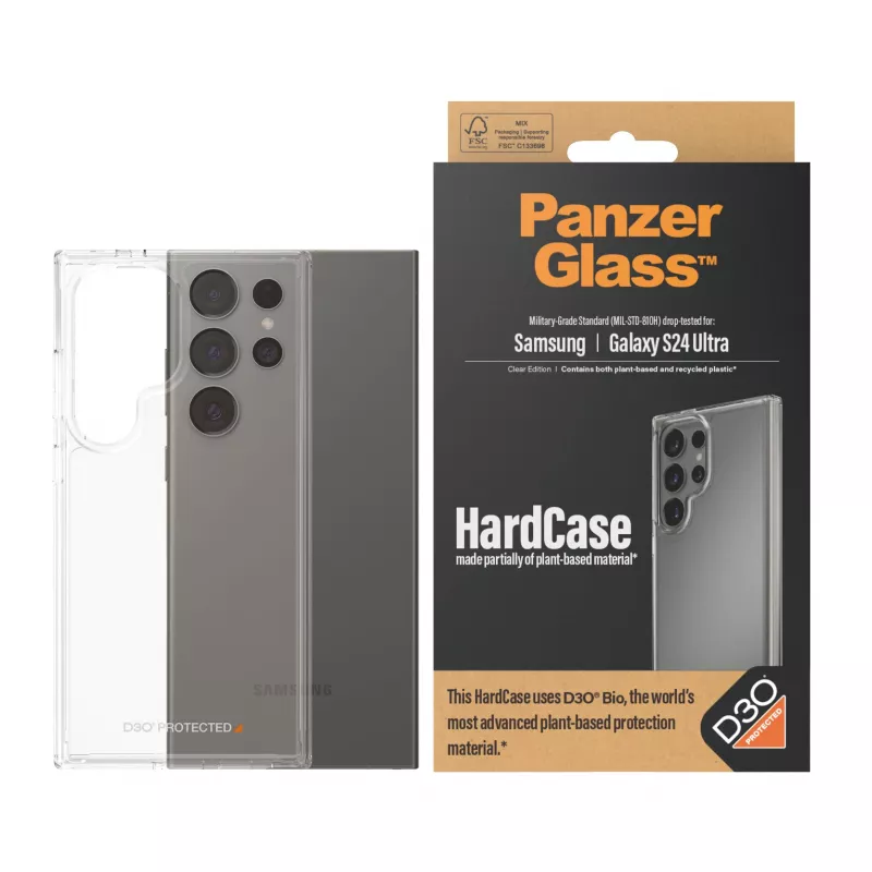HardCase kryt PanzerGlass Samsung Galaxy S24 Ultra transparentný absorpcia nárazov