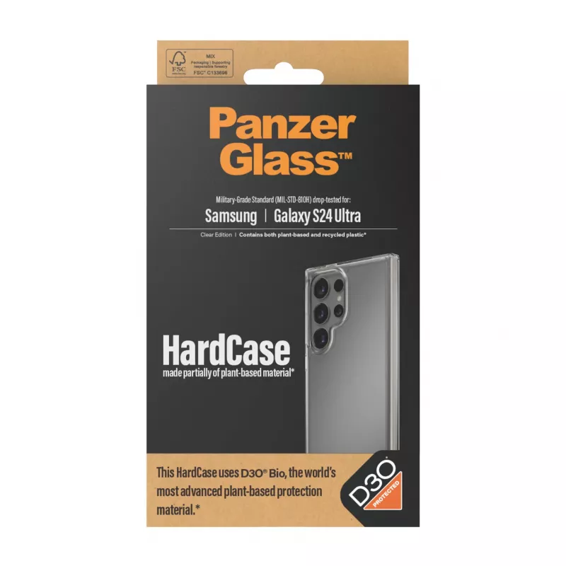 HardCase kryt PanzerGlass Samsung Galaxy S24 Ultra transparentný absorpcia nárazov
