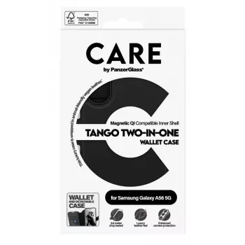PanzerGlass Tango dvojv jednom puzdro na telefón 17 cm (6,7 palcov) peňaženkové puzdro čierne