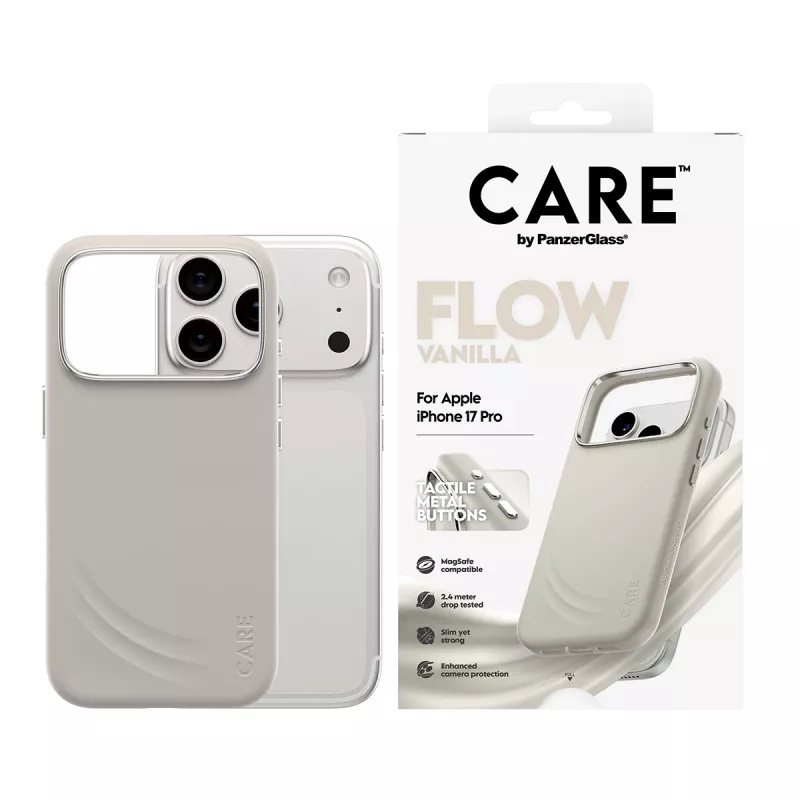 PanzerGlass CARE™ by ® Flow Case Vanilla s MagSafe iPhone 17 Pro