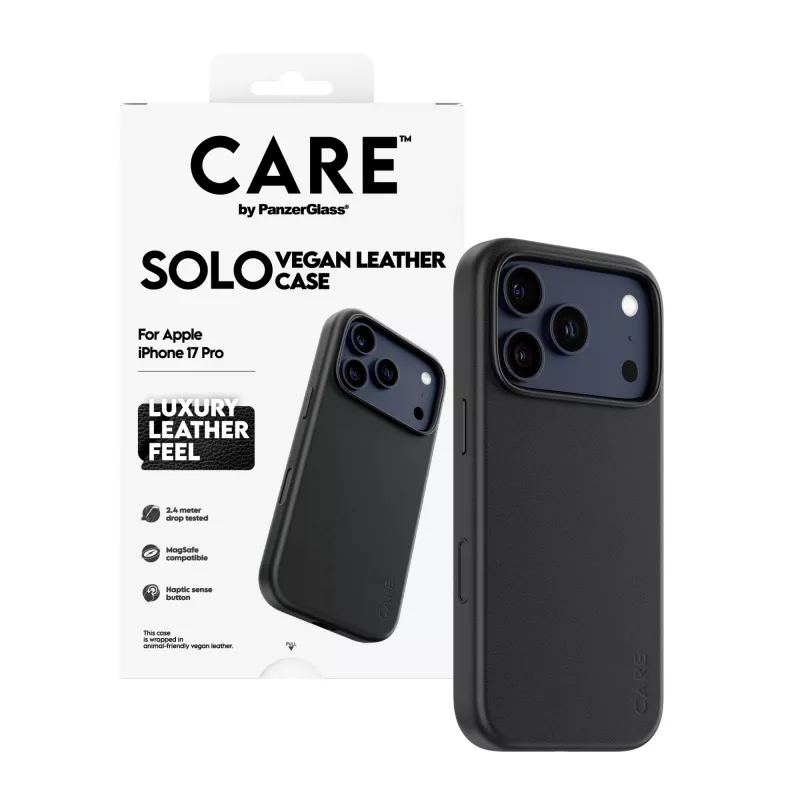 Ochranné puzdro PanzerGlass CARE™ Solo Case čierne pre iPhone 17 Pro