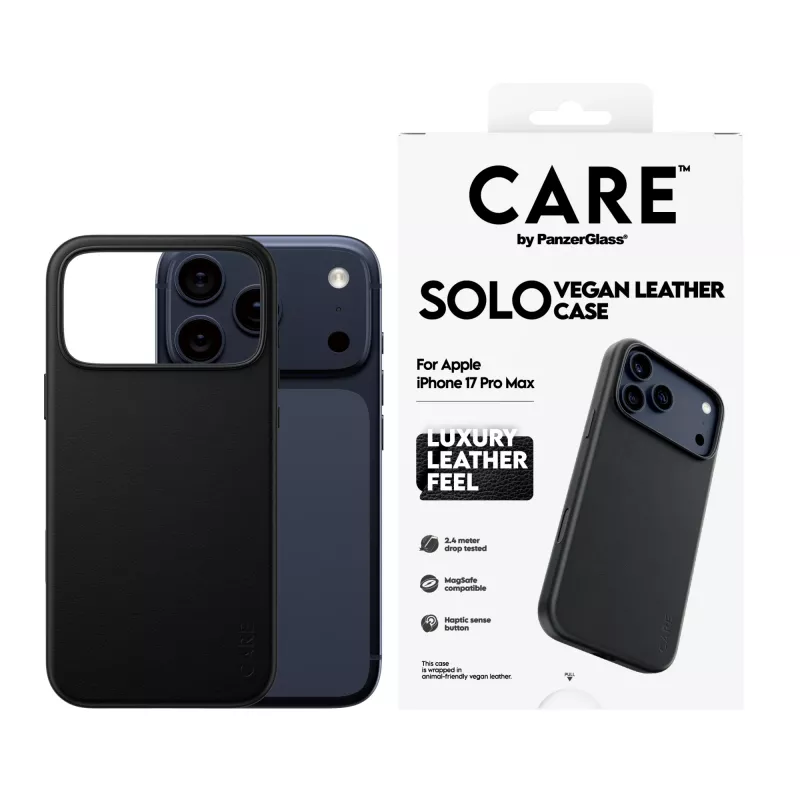 Ochranné puzdro PanzerGlass CARE Solo pre iPhone 17 Pro Max, čierne