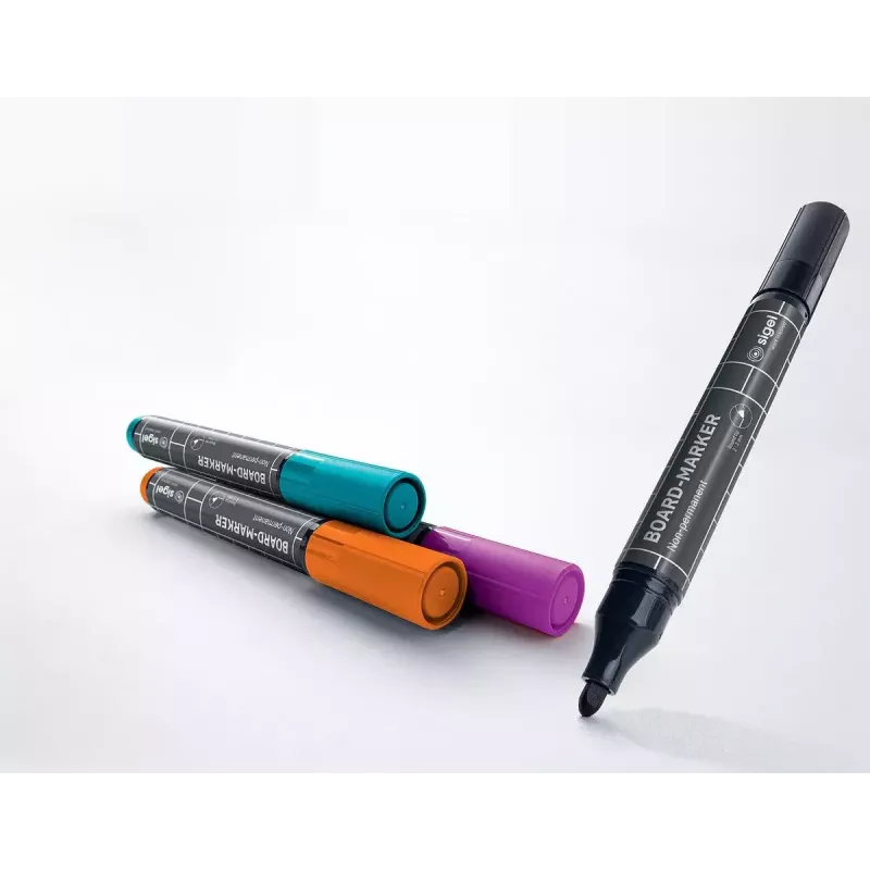 Marker Sigel BA011 4 ks čierna purpurová oranžová tyrkysová