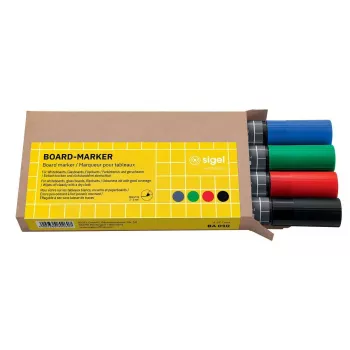 Marker Sigel BA010 4 kusy čierna modrá zelená červená