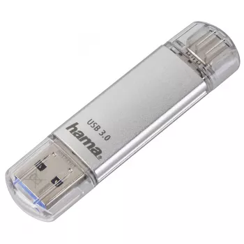 Hama C-Laeta USB kľúč 16 GB USB Type-A / USB Type-C 3.2 Gen 1 (3.1 Gen 1) strieborný