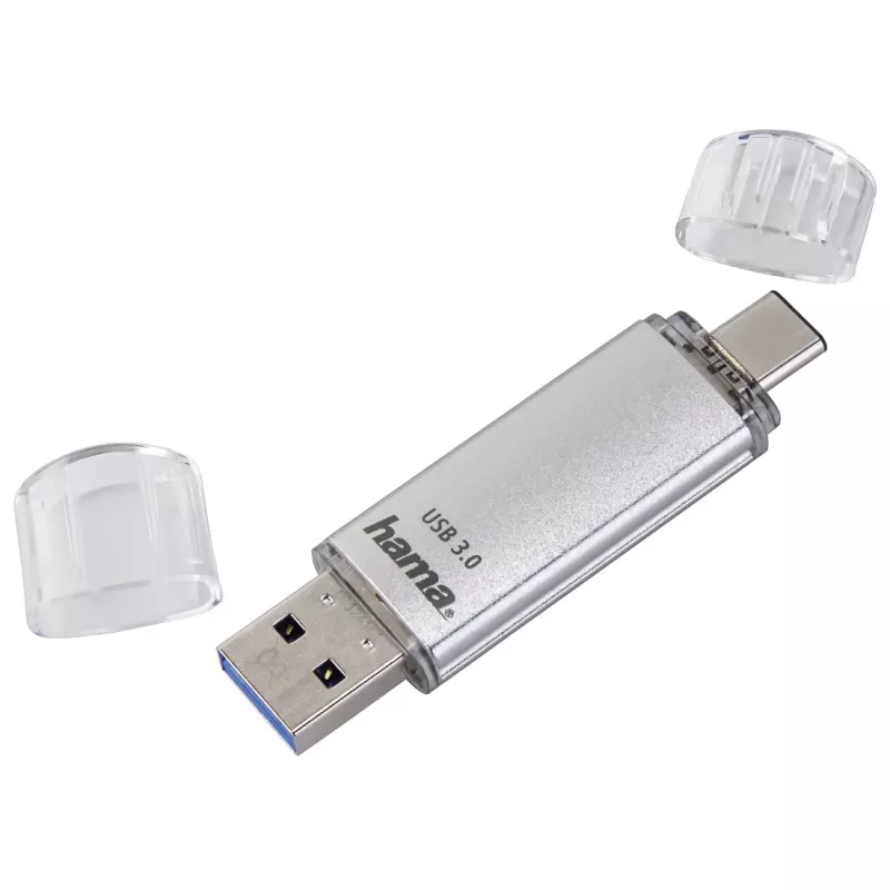Hama C-Laeta USB kľúč 16 GB USB Type-A / USB Type-C 3.2 Gen 1 (3.1 Gen 1) strieborný