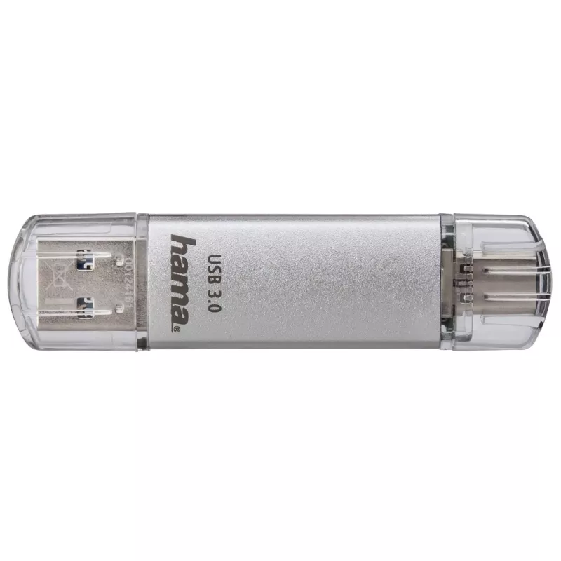 Hama C-Laeta USB kľúč 16 GB USB Type-A / USB Type-C 3.2 Gen 1 (3.1 Gen 1) strieborný