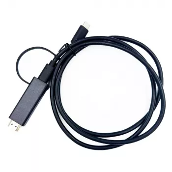Yealink 330000008024 video kábel adaptér 1,2 m HDMI Type-A (štandard) USB Type-C čierna