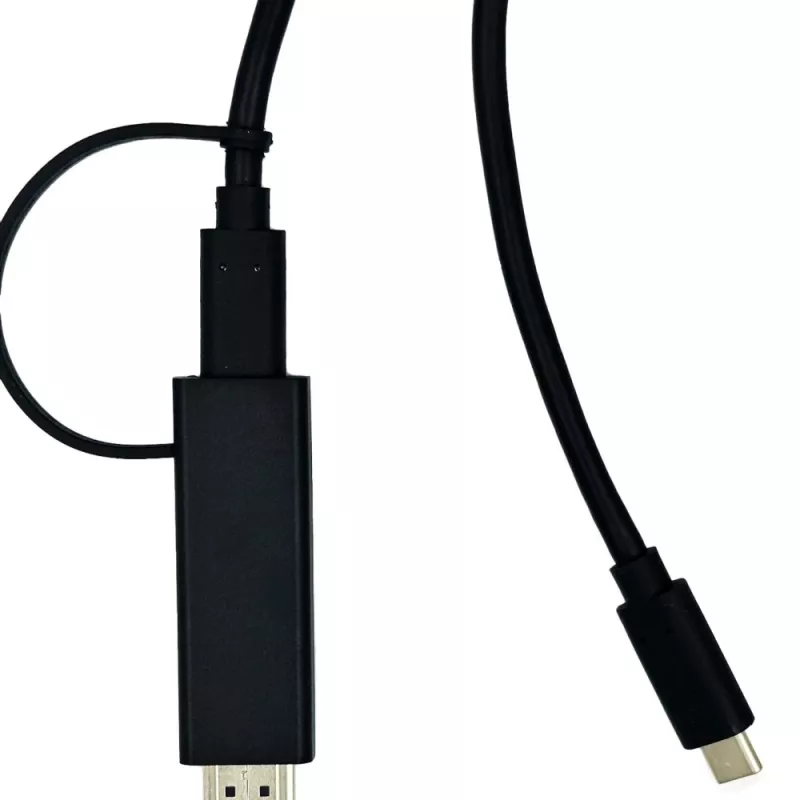 Yealink 330000008024 video kábel adaptér 1,2 m HDMI Type-A (štandard) USB Type-C čierny