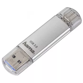 Hama C-Laeta USB flash disk 32 GB USB Type-A / USB Type-C 3.2 Gen 1 (3.1 Gen 1) strieborný