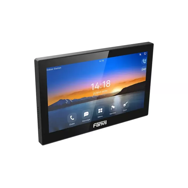 Videovrátnik Fanvil i504 s 17,8 cm (7 palcov) LCD, 1024×600, 1080p, Fast Ethernet, čierny