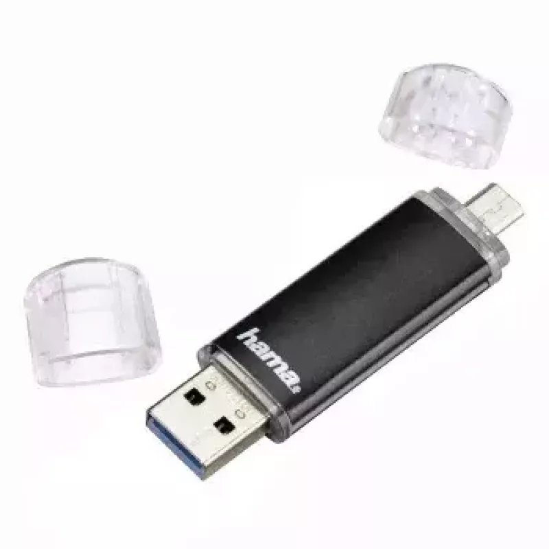 Hama Laeta Twin, 64 GB USB flash disk USB Type-A / Micro-USB 3.2 Gen 1 (3.1 Gen 1) čierny