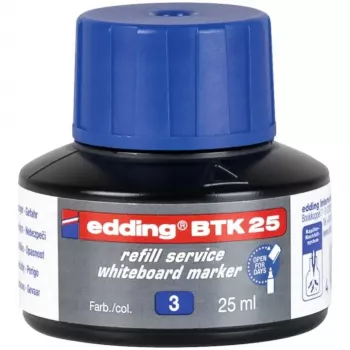 Náplň do fixiek Edding BTK-25 modrá 25 ml, náhradný atrament pre fixky