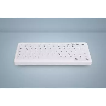 Ochrana klávesnice Active Key AK-C4110 — silikón, nemecké rozloženie, 291×139×25 mm, biela