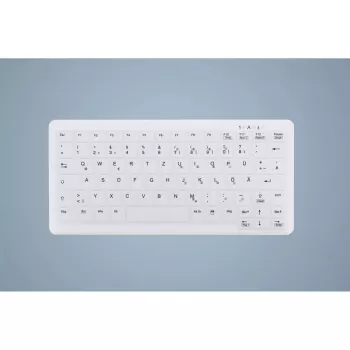 Ochrana klávesnice Active Key AK-C4110 — silikón, nemecké rozloženie, 291×139×25 mm, biela