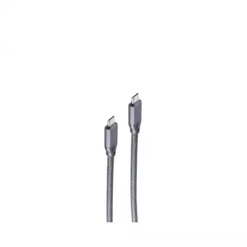 USB kábel ShiverPeaks BS13-47040 USB 3.2 Gen 2 3m USB C sivý
