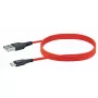 Kábel USB-A na USB-C SCHWAIGER LPRO510 501 – USB 3.2 Gen 1 (3.1 Gen 1), 1,2 m, červený