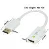 Techly DisplayPort 1.2 konektor samec / HDMI konektor samica adaptér 15 cm biely IADAP DP-HDMIF2