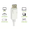 Techly DisplayPort 1.2 konektor samec / HDMI konektor samica adaptér 15 cm biely IADAP DP-HDMIF2