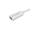 Techly DisplayPort 1.2 konektor samec / HDMI konektor samica adaptér 15 cm biely IADAP DP-HDMIF2