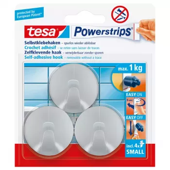 Univerzálny háčik Tesa Powerstrips Hooks Small ROUND