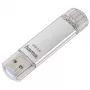 Hama C-Laeta USB kľúč 256 GB USB Type-A / USB Type-C 3.2 Gen 1 (3.1 Gen 1) strieborný