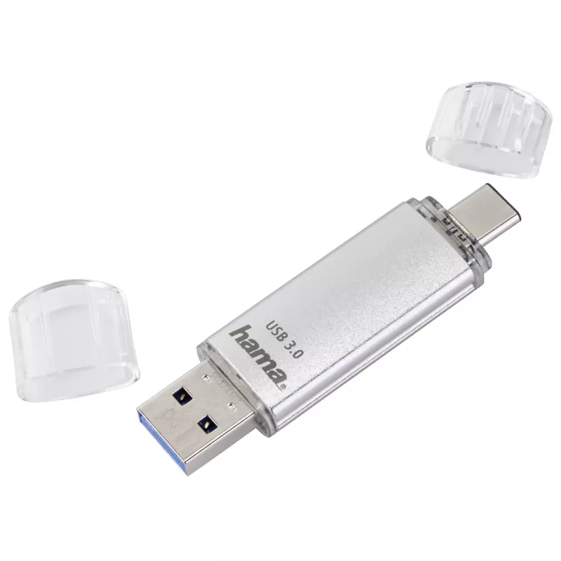 Hama C-Laeta USB kľúč 256 GB USB Type-A / USB Type-C 3.2 Gen 1 (3.1 Gen 1) strieborný
