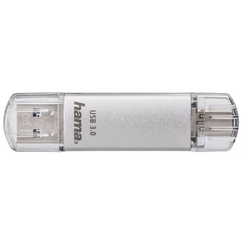 Hama C-Laeta USB kľúč 256 GB USB Type-A / USB Type-C 3.2 Gen 1 (3.1 Gen 1) strieborný