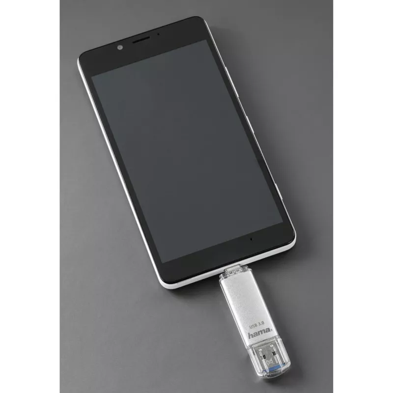 Hama C-Laeta USB kľúč 256 GB USB Type-A / USB Type-C 3.2 Gen 1 (3.1 Gen 1) strieborný