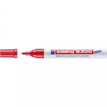 Permanentný marker okrúhly hrot Edding 8300 červená