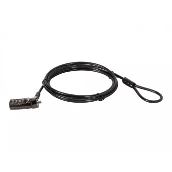 Conceptronic CUSTODIO01BN kombinovaný zámok na notebooky, nano bezpečnostný slot, 1,8 m