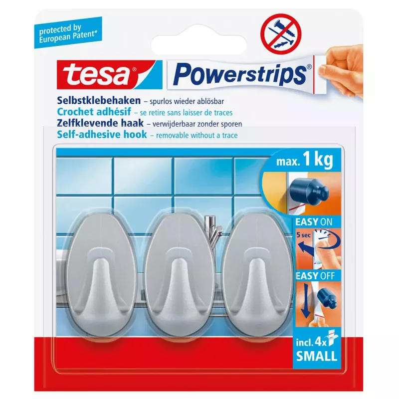 Univerzálny háčik Tesa Powerstrips Hooks Small OVAL
