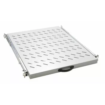 Posuvný regál EQUIP 19 palcov, 1U, hĺbka 800 mm, svetlosivá