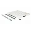 Posuvný regál EQUIP 19 palcov, 1U, hĺbka 800 mm, svetlosivá