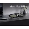 DANGBEI aktívne stereoskopické 3D okuliare, Micro-USB, čierne