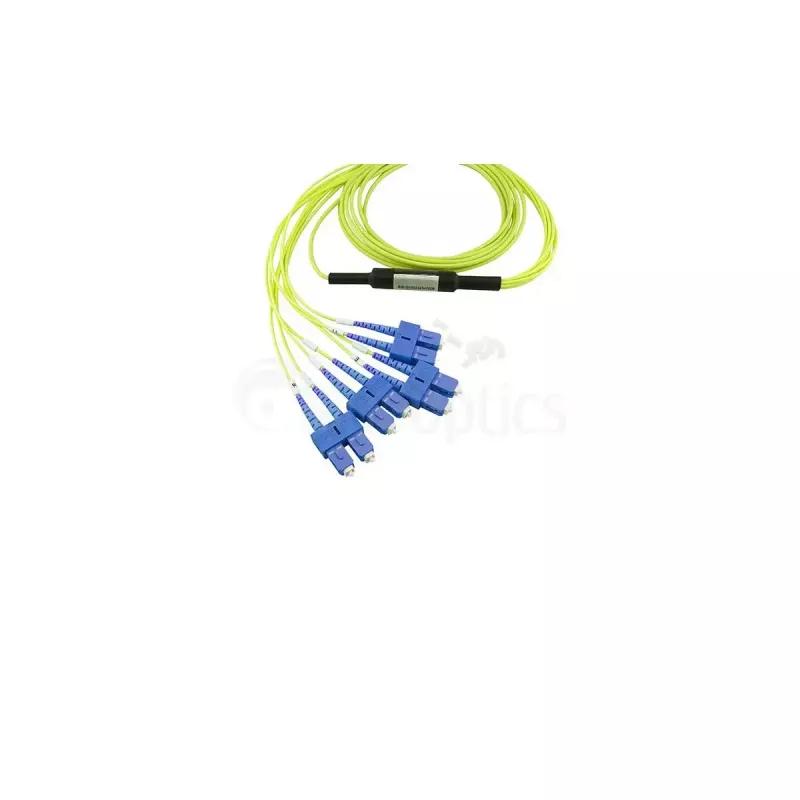 BlueOptics optický kábel SFP5142BU10MKB 10 m, G.657.A1, 4x SC na MPO, žltý