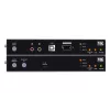 ATEN True 4K DP/HDMI optický KVM 10km, vysielač a prijímač, káblový, 10000 m, 4096 x 2160 pixelov, čierna, kov