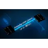 ATEN True 4K DP/HDMI optický KVM 10km, vysielač a prijímač, káblový, 10000 m, 4096 x 2160 pixelov, čierna, kov