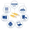 ACT žltý 1 meter U/UTP CAT6 patch kábel s RJ45 konektormi
