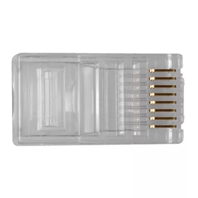 ACT RJ45 (8P/8C) modulárny konektor samec pre okrúhly kábel s lankovými vodičmi