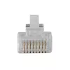 ACT RJ45 (8P/8C) modulárny konektor samec pre okrúhly kábel s lankovými vodičmi