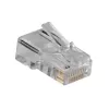 ACT RJ45 (8P/8C) modulárny konektor samec pre okrúhly kábel s lankovými vodičmi