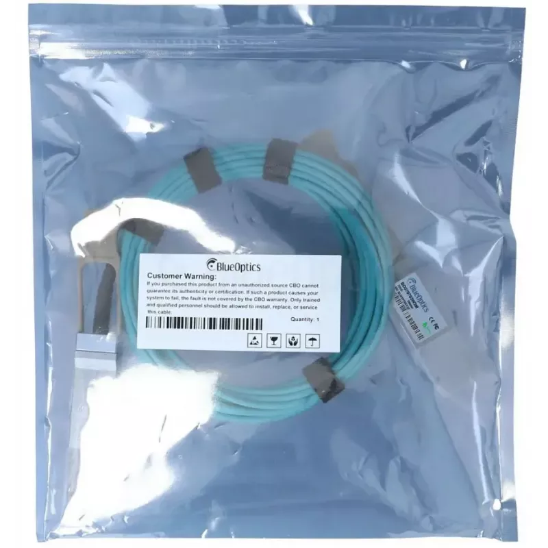 Optický InfiniBand kábel BlueOptics QSFP56–QSFP56 5 m, oranžový