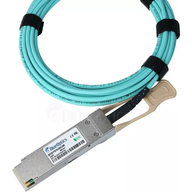 Optický InfiniBand kábel BlueOptics QSFP56–QSFP56 5 m, oranžový