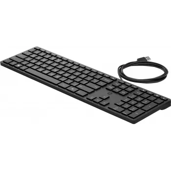 HP Wired Desktop 320K klávesnica — Full-Size USB, membránová, čierna