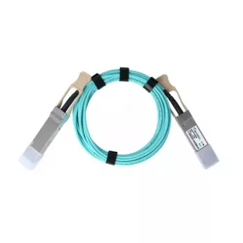Optický AOC kábel BlueOptics BO070703W10M-BO QSFP56–QSFP56, 10 m, cyan