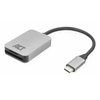 Čítačka kariet ACT AC7056 USB 3.2 Gen 1 Type-C sivá MicroSD SD